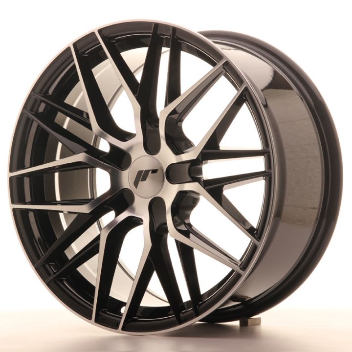 Japan Racing Wheels - JR-28 Glossy Black Machined (18x8.5 Zoll)