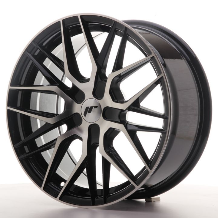 Japan Racing Wheels - JR-28 Black Machined (17x7 Zoll)