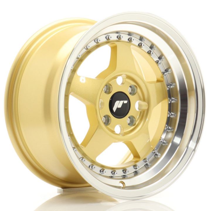 Japan Racing Wheels - JR-6 Gold Machined (15x8 Zoll)