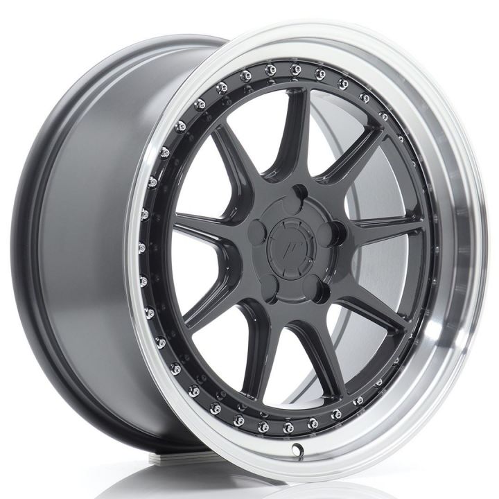 Japan Racing Wheels - JR-47 Hyper Gray Machined (18x8.5 Zoll)