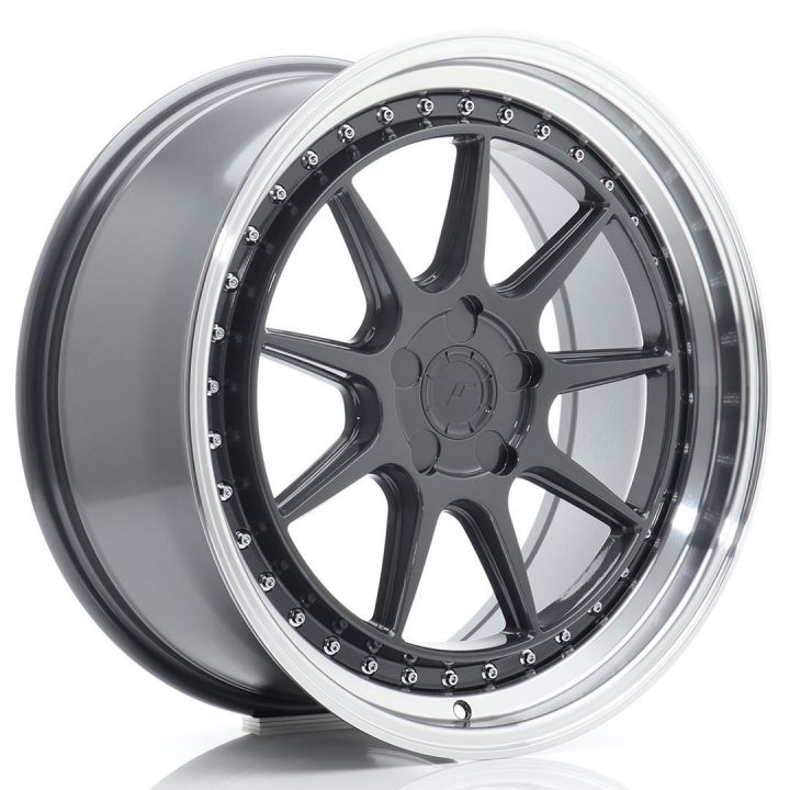 Japan Racing Wheels - JR-47 Hyper Gray Machined (19x8.5 Zoll)