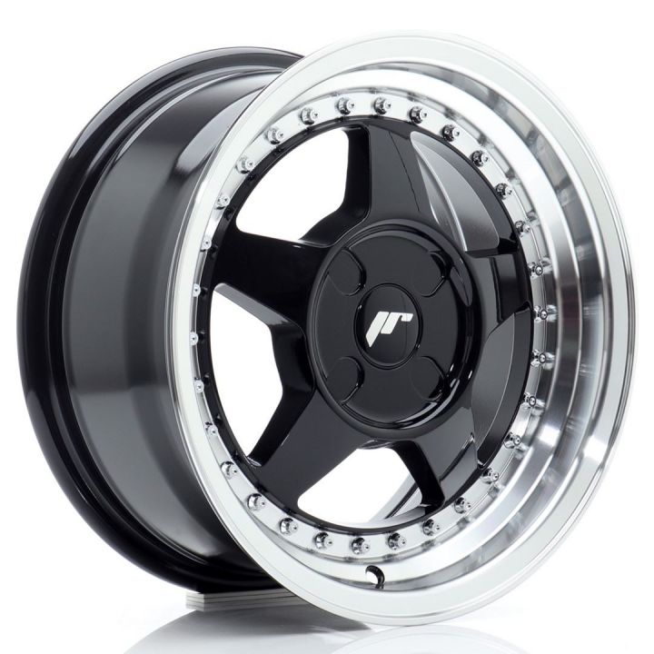 Japan Racing Wheels - JR-6 Gloss Black Machined (18x9.5 Zoll)