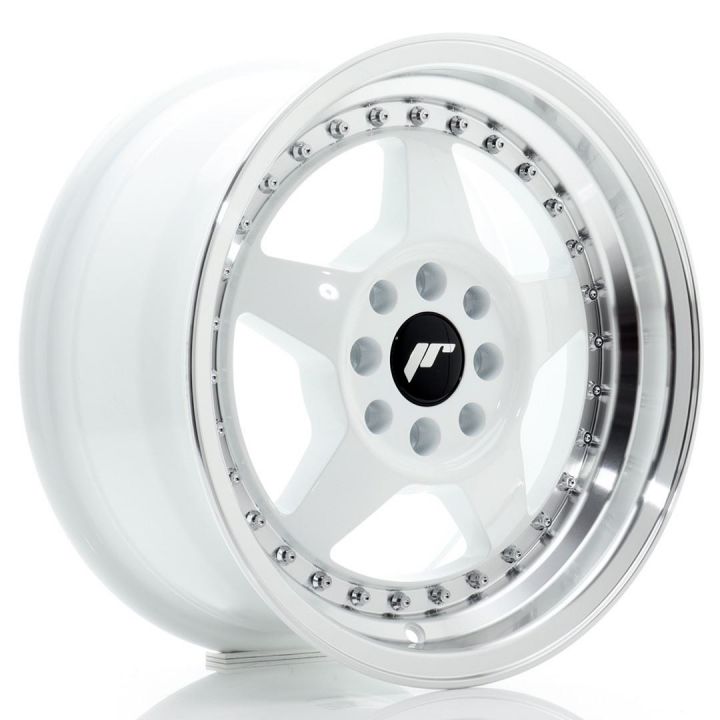 Japan Racing Wheels - JR-6 White Machined (18x9.5 Zoll)