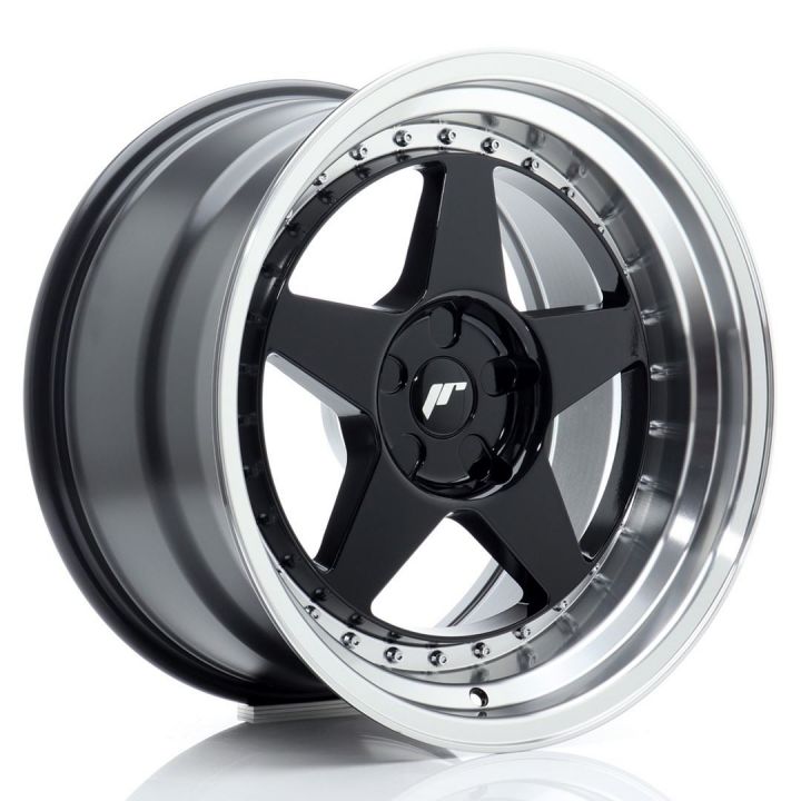 Japan Racing Wheels - JR-6 Gloss Black Machined (18x10.5 Zoll)